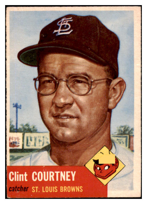 1953 Topps Baseball #127 Clint Courtney Browns EX-MT 506765