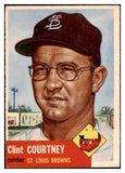 1953 Topps Baseball #127 Clint Courtney Browns EX-MT 506765