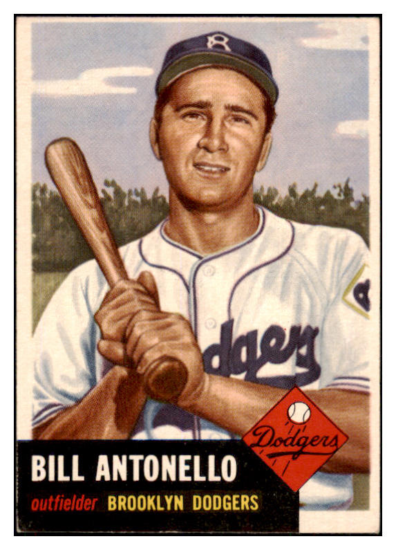 1953 Topps Baseball #272 Bill Antonello Dodgers EX-MT 506780