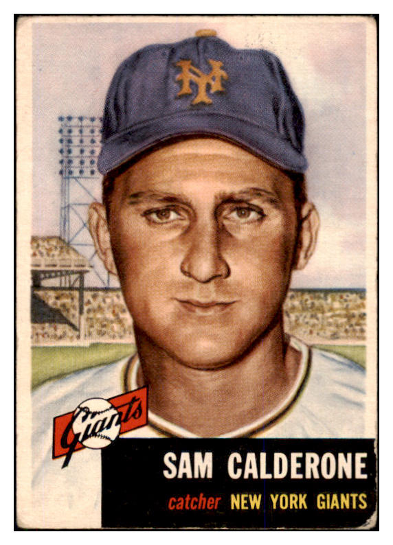 1953 Topps Baseball #260 Sam Calderone Giants VG 506782