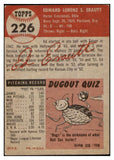 1953 Topps Baseball #226 Ed Erautt Reds EX 506783