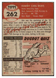 1953 Topps Baseball #262 Bob Oldis Senators VG-EX 506791