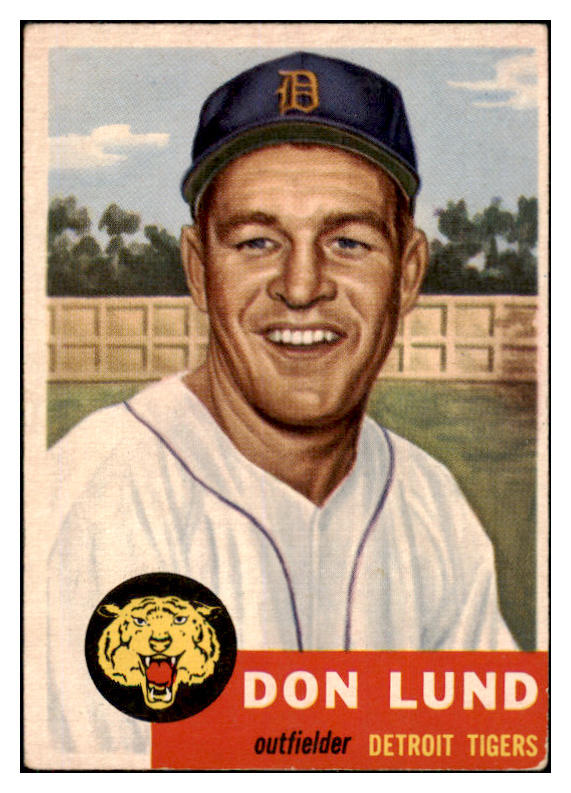 1953 Topps Baseball #277 Don Lund Tigers VG-EX 506794