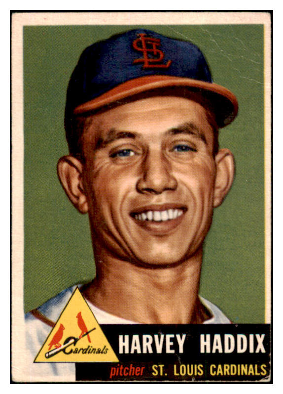 1953 Topps Baseball #273 Harvey Haddix Cardinals Good 506795