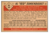 1953 Bowman Color Baseball #101 Red Schoendienst Cardinals VG-EX 506800