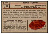 1953 Bowman Football #030 Buddy Young Colts EX+/EX-MT 506809