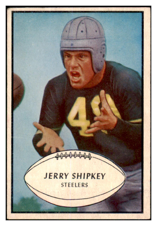 1953 Bowman Football #082 Jerry Shipkey Steelers EX+/EX-MT 506811