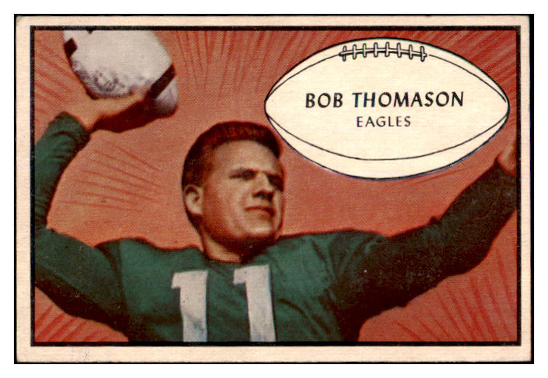 1953 Bowman Football #083 Bobby Thomason Eagles EX+/EX-MT 506815