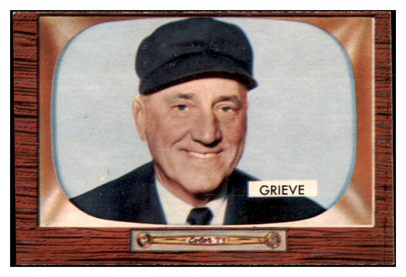 1955 Bowman Baseball #275 William Grieve Umpire EX+/EX-MT 506817