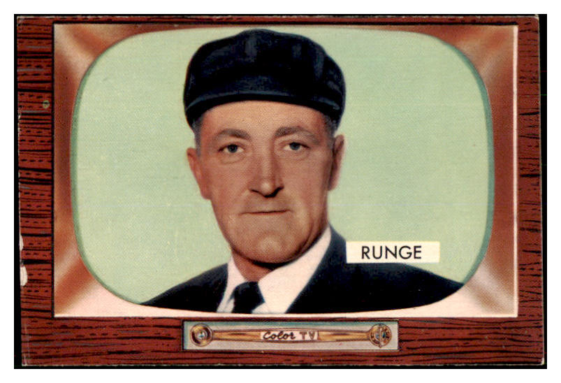 1955 Bowman Baseball #277 Ed Runge Umpire EX+/EX-MT 506822