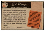 1955 Bowman Baseball #277 Ed Runge Umpire EX+/EX-MT 506822