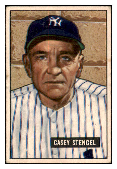 1951 Bowman Baseball #181 Casey Stengel Yankees VG-EX 506832