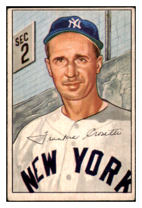 1952 Bowman Baseball #252 Frank Crosetti Yankees VG-EX 506839