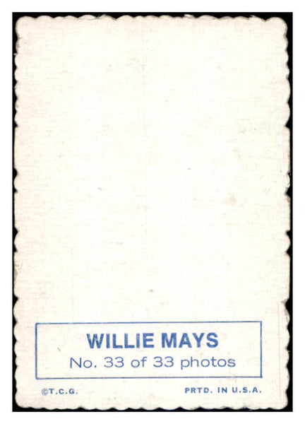 1969 Topps Baseball Deckle Edge #033 Willie Mays Giants NR-MT 506861