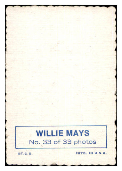 1969 Topps Baseball Deckle Edge #033 Willie Mays Giants NR-MT 506862