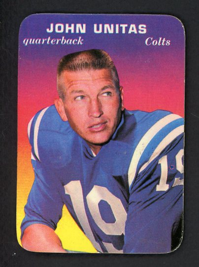 1970 Topps Football Glossy #002 John Unitas Colts EX-MT 506960