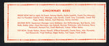 1951 Topps Baseball Teams Cincinnati Reds GD-VG/VG 506972