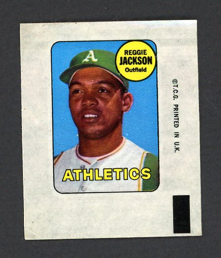 1969 Topps Baseball Decals Reggie Jackson A's VG-EX 506980