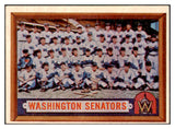 1957 Topps Baseball #270 Washington Senators Team EX-MT 506981