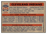 1957 Topps Baseball #275 Cleveland Indians Team EX-MT 506986