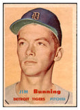 1957 Topps Baseball #338 Jim Bunning Tigers EX 507000