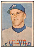 1957 Topps Baseball #312 Tony Kubek Yankees EX-MT 507001