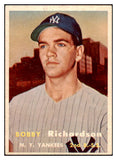 1957 Topps Baseball #286 Bobby Richardson Yankees EX-MT 507002