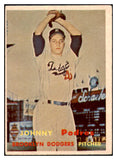 1957 Topps Baseball #277 Johnny Podres Dodgers VG-EX 507004