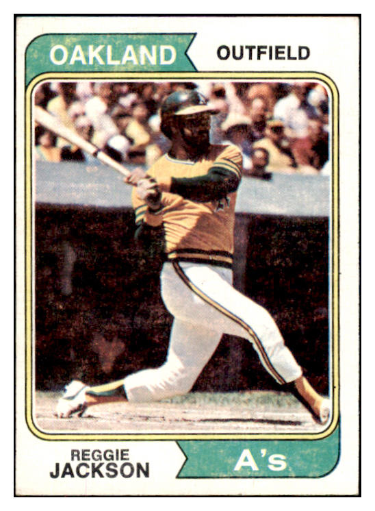 1974 Topps Baseball #130 Reggie Jackson A's VG-EX 507018