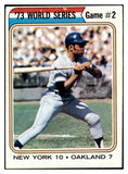 1974 Topps Baseball #473 World Series Game 2 Willie Mays VG-EX 507025