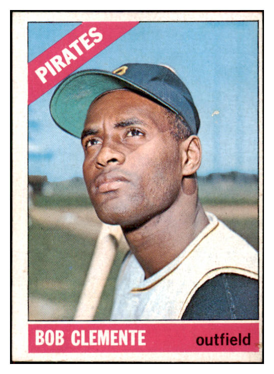 1966 Topps Baseball #300 Roberto Clemente Pirates EX 507033