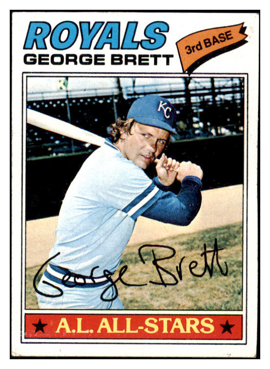 1977 Topps Baseball #580 George Brett Royals EX 507035