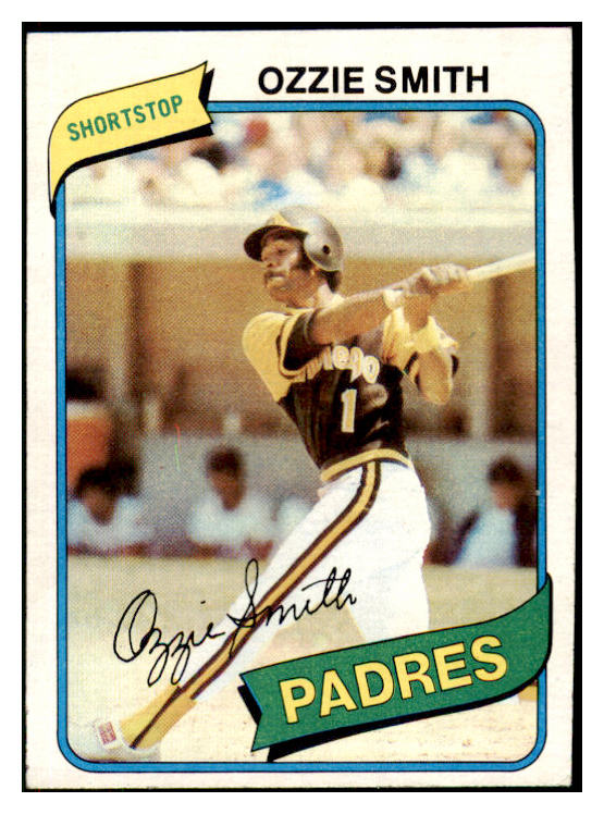 1980 Topps Baseball #393 Ozzie Smith Padres EX 507038