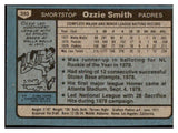 1980 Topps Baseball #393 Ozzie Smith Padres EX 507038