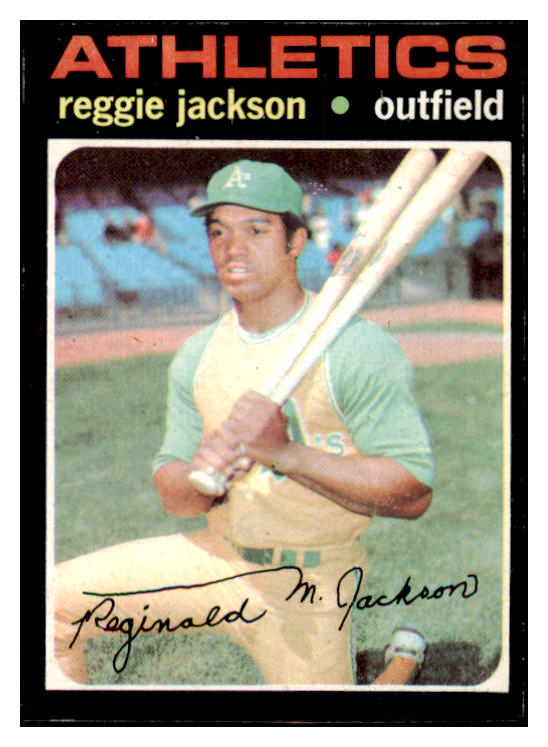 1971 Topps Baseball #020 Reggie Jackson A's EX 507048