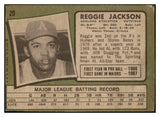 1971 Topps Baseball #020 Reggie Jackson A's EX 507048