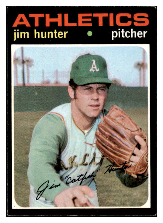 1971 Topps Baseball #045 Catfish Hunter A's EX 507050