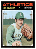 1971 Topps Baseball #045 Catfish Hunter A's EX 507051