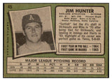 1971 Topps Baseball #045 Catfish Hunter A's EX 507051