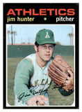 1971 Topps Baseball #045 Catfish Hunter A's EX 507052