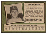 1971 Topps Baseball #045 Catfish Hunter A's EX 507052