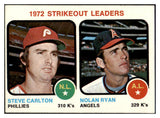 1973 Topps Baseball #067 Strike Out Leaders Nolan Ryan EX-MT 507077