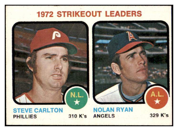 1973 Topps Baseball #067 Strike Out Leaders Nolan Ryan EX-MT 507079