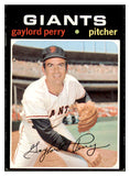 1971 Topps Baseball #140 Gaylord Perry Giants EX 507097