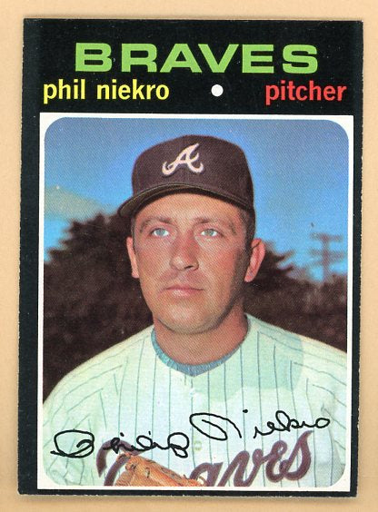 1971 Topps Baseball #030 Phil Niekro Braves EX 507102