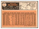 1966 Topps Baseball #550 Willie McCovey Giants VG-EX 507106