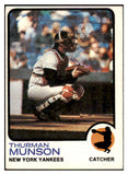 1973 Topps Baseball #142 Thurman Munson Yankees EX-MT 507138