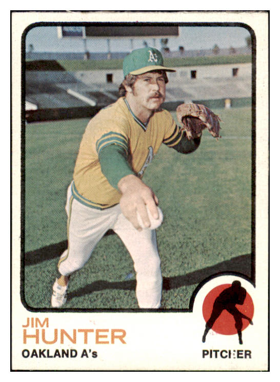 1973 Topps Baseball #235 Catfish Hunter A's EX-MT 507161