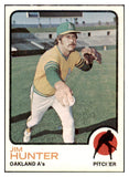 1973 Topps Baseball #235 Catfish Hunter A's EX-MT 507161