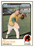 1973 Topps Baseball #235 Catfish Hunter A's EX-MT 507162